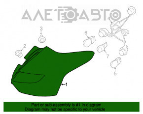 Lampa stânga Ford Focus mk3 15-18 restilizat 5 uși halogen