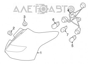 Lampa stânga Ford Focus mk3 15-18 restilizat 5 uși halogen