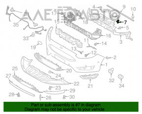 Кронштейн переднего бампера верхний правый Ford Focus mk3 11-18 OEM