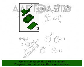 Blocul de siguranțe sub capotă Ford Edge 15- 3.5