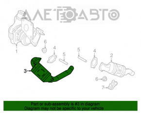 Катализатор передний Ford Edge 15-24 2.7T