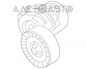 Suportul rolei tensorului curelei de transmisie Lincoln Nautilus 19-23 2.7T