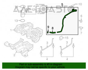 Заливная горловина топливного бака Ford Edge 15-21 2.0T