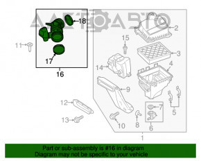 Conducta de aer Ford Edge 15-18 3.5 pe colector.