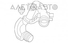 Conducta de aer Ford Edge 15- 2.7T partea de mijloc