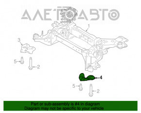 Capacul de protecție a barei spate stânga Ford Edge 15-