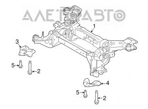 Capacul de protecție a barei spate stânga Ford Edge 15-