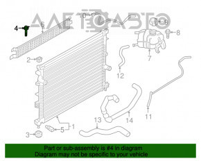 Suport radiator stânga sus Ford Edge 15- nou OEM original