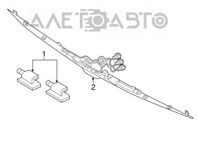 Bara de iluminare a numărului de la ușa portbagajului Lincoln MKX 16-