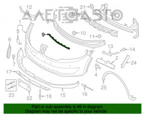 Moldura bara fata centrala Lincoln MKX 16-