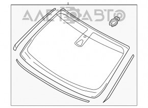 Parbriz Lincoln MKX 16- cu senzor