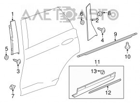 Capac usa spate laterala dreapta Lincoln MKX 16- spate