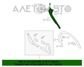 Capac usa portbagaj lateral stanga Lincoln MKX 16- pe caroserie