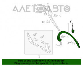 Capacul aripii spate dreapta Lincoln MKX 16-