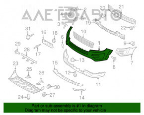 Bara față superioară Ford Explorer 16-17, nouă, neoriginală.