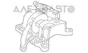 Pernele motorului stânga Ford Explorer 11-19