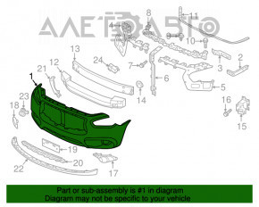 Bara fata goala Infiniti JX35 QX60 13-15 pre-restilizare