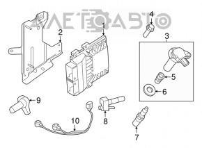 Блок ECU компьютер двигателя Ford Edge 15-18 3.5