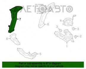 Conducta de aer condiționat dreapta sus Ford C-max MK2 13-18