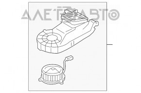 Ventilatorul de răcire a bateriei stânga Ford C-max MK2 13-18 energi, complet asamblat