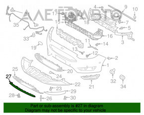 Buza bara fata centrala Ford Focus mk3 15-18 restilizat Sport