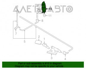 Motorul de spălare a lunetei din spate pentru BMW X5 E70 07-13, nou, neoriginal.