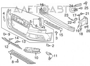 Amplificatorul de bara fata pentru Audi A4 B8 08-16, nou, neoriginal