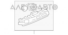 Suportul drept al barei spate sub stopul Chevrolet Cruze 11-15, nou, neoriginal.