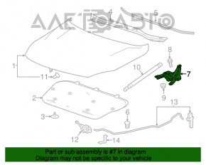 Capota stângă a Chevrolet Malibu 13-15, nouă, neoriginală