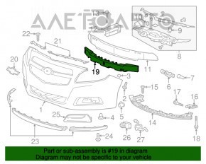 Абсорбер переднего бампера Chevrolet Malibu 13 дорест