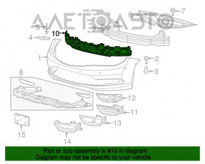 Absorbantul de bara fata pentru Chrysler 200 15-17, nou, neoriginal