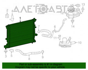 Radiator de răcire apă Dodge Dart 13-16 2.0 2.4 nou aftermarket KOYORAD Japonia