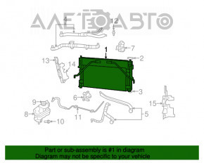 Radiator de răcire apă Jeep Patriot 11-17 nou aftermarket