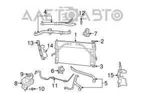 Radiator de răcire apă Jeep Compass 11-16 2.0 2.4 nou neoriginal AVA