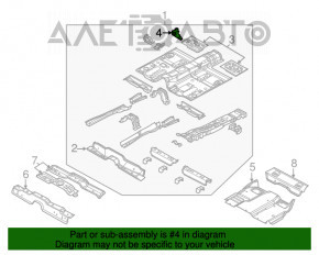 Protecția fundului din față stânga pentru Dodge Journey 11- nou, neoriginal