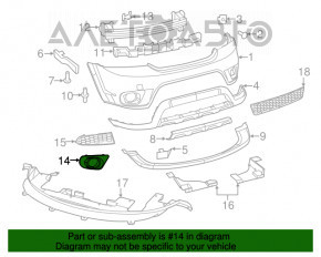 Grila stânga pentru Dodge Journey 11- SXT, structura nouă, neoriginală