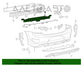 Suportul central al barei spate pentru Dodge Charger 15-20, nou, neoriginal