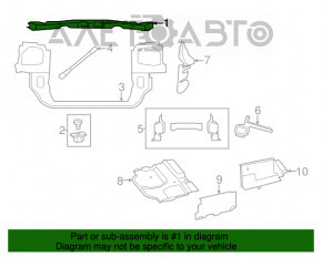 Bara de sus a televizorului Dodge Grand Caravan 11-20 nou, neoriginal