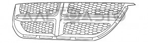 Grila radiatorului Dodge Grand Caravan 11-20 crom nou neoriginal.