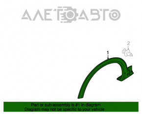 Capacul aripii fata stanga Fiat 500X 16- Structura noua neoriginala