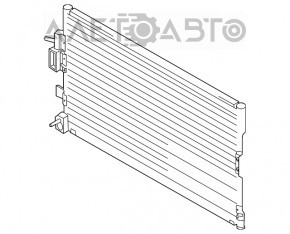 Radiatorul condensatorului de aer condiționat Ford Focus mk3 15-18 1.0T, nou, neoriginal