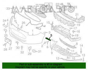 Suportul de bara fata stanga pentru Ford Focus mk3 11-18, nou, neoriginal