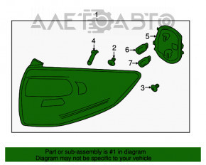 Lampa exterioară aripă stângă Ford C-max MK2 13-16 pre-restilizare nouă neoriginală