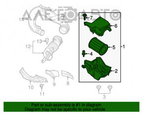 Corpul filtrului de aer Ford Escape MK3 13-19 1.5T 1.6T nou aftermarket