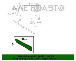 Capac usa inferioara spate dreapta Ford Escape MK3 13-19 structura noua neoriginala