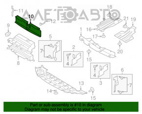 Накладка жалюзи Ford Escape MK3 13-19 1.6T