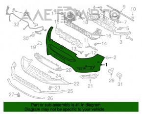 Bara fata goala Ford Focus mk3 15-18 restilizat nou, neoriginal