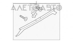 Накладка крышки багажника под ручку Ford Fusion mk5 13-16 Под EUR номер новый неоригинал