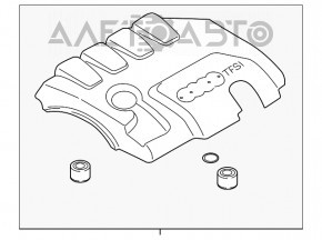 Capacul motorului Audi Q3 8U 15-18 CCTA TFSI