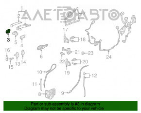 Blocare maner exterior fata stanga GMC Terrain 18-